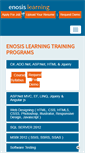 Mobile Screenshot of enosislearning.com