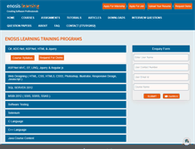 Tablet Screenshot of enosislearning.com